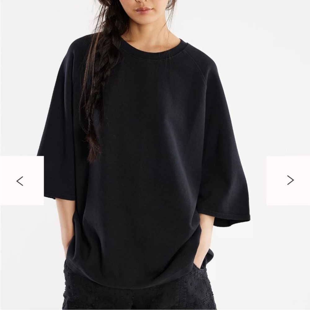 NWT Free People Jonah T-Shirt Black Size XL